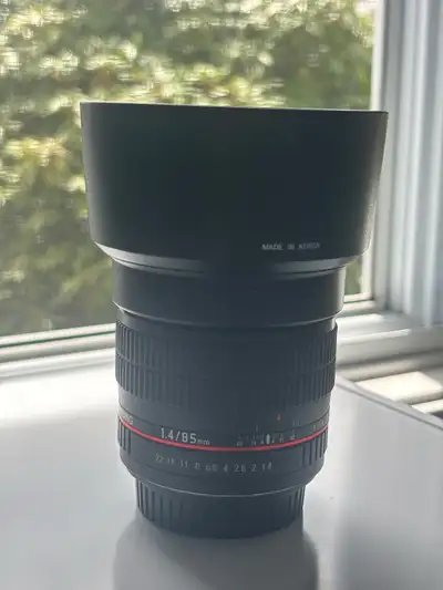 Samyang 85mm f/1.4 Manual Focus Portrait Lens, View more