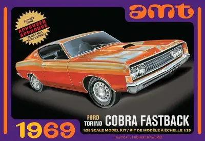 1969 Ford Torino Cobra Fastback Model Kit