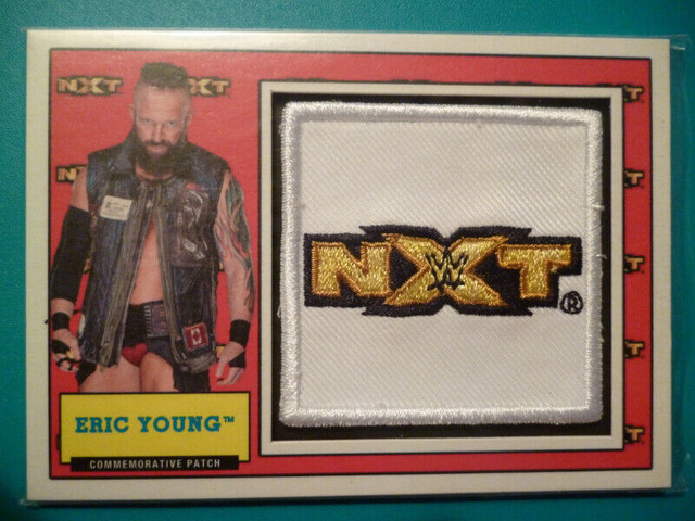 WWE NXT Patch Topps Relic Cards 2017 - Hideo Itami Eric Young in Arts & Collectibles in Peterborough - Image 3