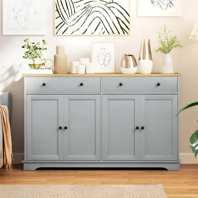 Modern Sideboard, Buffet Cabinet with Storage Drawers, Adjustabl, View more