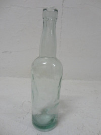 Vintage Sauce Bottle Applied Collar Lip w/ dented style texture