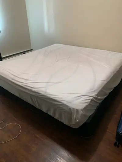 King Mattress with Box springs and Bedframe for sale, View more