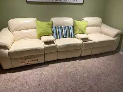 Genuine leather recliner theatre seating, View more