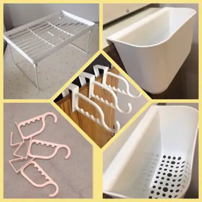 - 3 over the door hooks/hangers - Hang your ties, belts, shirts with these multi purpose hooks. - 1...