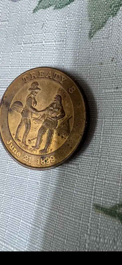 Treaty 8 coin made in 1899 collection coin queen victoria