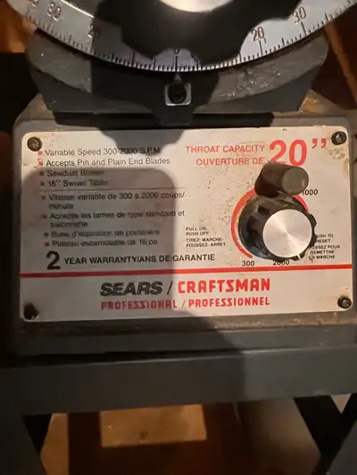 Craftsman Scroll Saw, View more