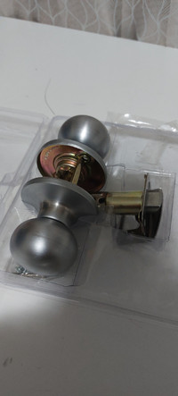 Brushed chrome, interior doorknob; non-locking