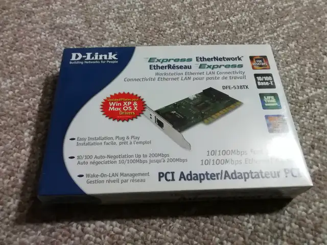 Ethernet PCI Adapter D-Link DFE-538TX $3.0065137374676610120