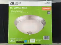 LED Ceiling Light, 11 in. Flush Mount, Brand New, Merville