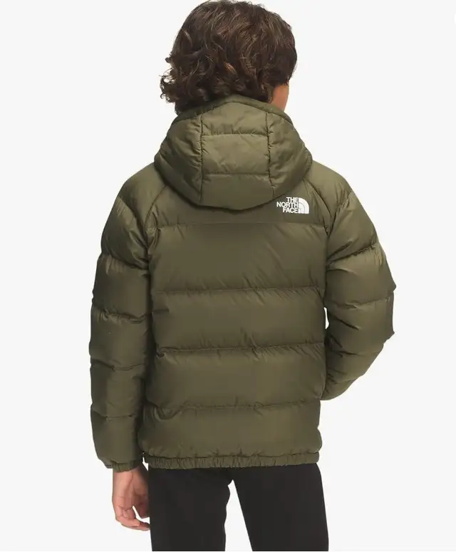 Like new kids The North Face down reversible jacket XL green in Kids & Youth in Mississauga / Peel Region - Image 3