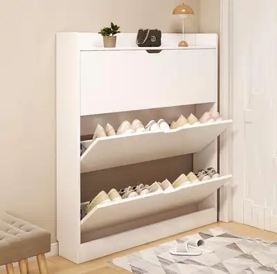 White Slim Shoe Cabinet 80*17*120cm , View more