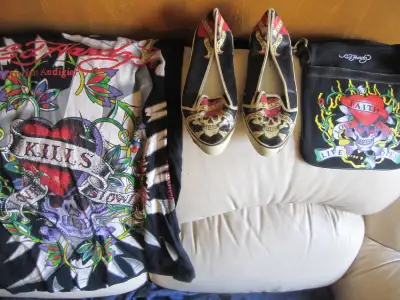 Ed Hardy Shirt , Shoes , Swingpack Handbag New Love kills Slowly, View more