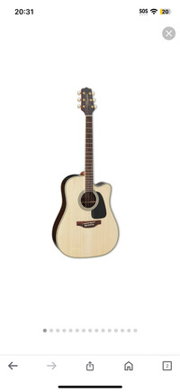 Takamine GD51CE LH NAT Left-Handed Dreadnought Cutaway Acoustic-