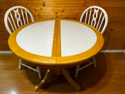 Dining table and chairs, View more