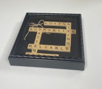 Custom Scrabble Family Crossword, Framed Family  Edmonton Edmonton Area Preview