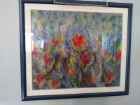 LITHOGRAPH - FLORAL SIGNED CASTONGUAY
