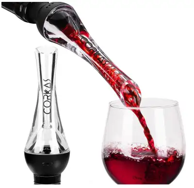 CORKAS Wine Aerator Professional Quality Wine Aerator Pourer, 2-in-1 Wine Pourer Aerator and Decante...