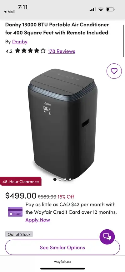 Danby portable 3-in-1: Air conditioner, fan, and dehumidifier, View more