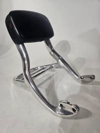 Used Triumph Thunderbird 900 polished alloy sissy bar/rack that also fits The Legend 900/Sport Mk1/M...