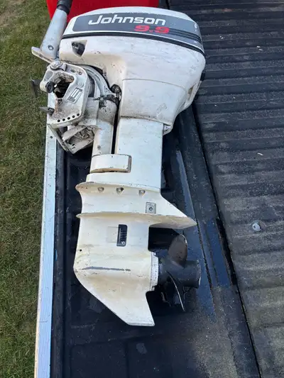 Johnson 9.9 hp Hasn’t ran for a few years but I cleaned the carb and put it in the tank and it runs...