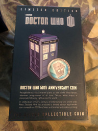 2013 Doctor Who . 50th Anniversary Tardis Coin 