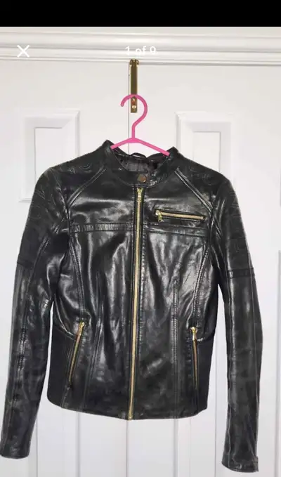 -Leather Jacket -Good pre-loved condition -Size X-small -Smoke free and pet free home -$20.00