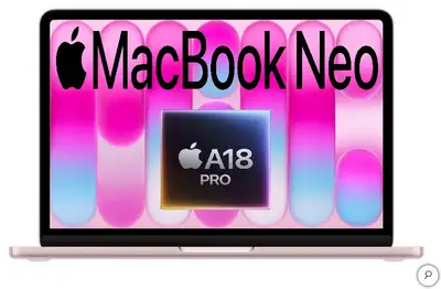 Apple MacBook NEO 13'' 256GB A18 PRO Chip 6Core 8GB MHFH4LL/A, View more