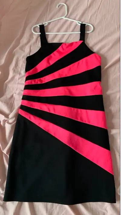 Girls dress in black and pink. Size XL $10., View more