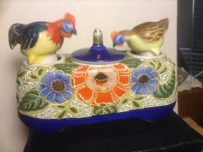 Antique  Japan Rooster Hen Nodder, View more
