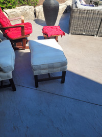 Chair and ottoman for sale
