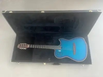 Guitare Godin Multiac Steel Blue HG et Roland GR-30 Guitar Synth, View more
