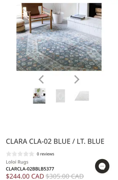 Blue Trurkish Area Rug, View more