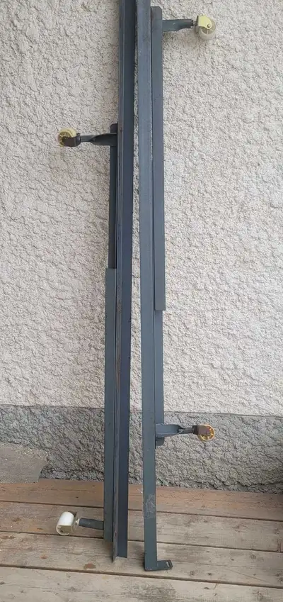Metal Bedframe with Wheels, View more
