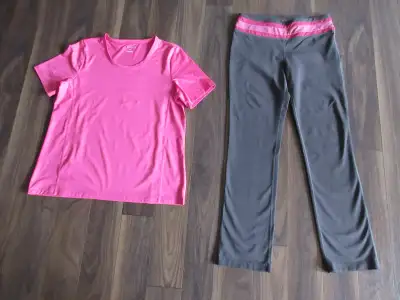 Ladies Large Athletic Outfit - Ladies Size Large - Champion Shirt - Tuff Athletics Bottoms $10 Pick...
