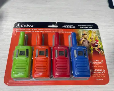 Cobra RX100-4 Kids' Two-Way Radio Set, 4-pk, View more