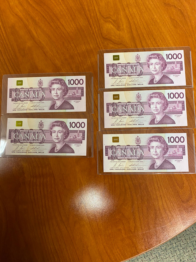 Only Three left $1,000.00 Canadian bills in Other in Leamington - Image 2
