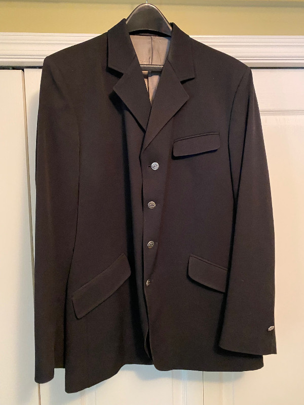 TWO MEN'S SHOWJUMPING JACKETS, LIKE NEW, BLACK SIZE 40-42 in Men's in Strathcona County - Image 2