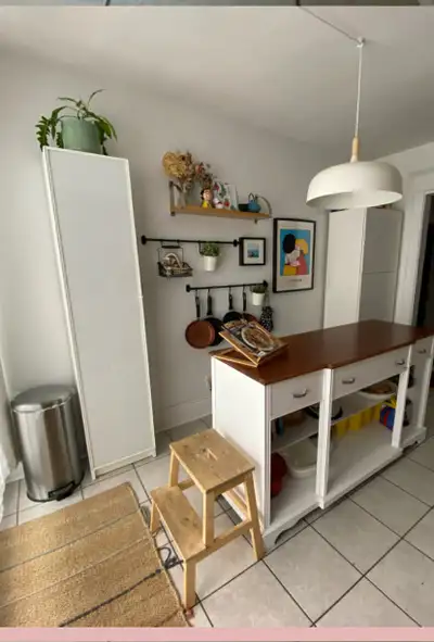 Étagère armoire haute ENHET avec porte 4 tablettes (IKEA), View more