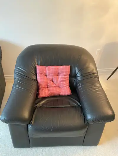 Black Leather Armchair , View more