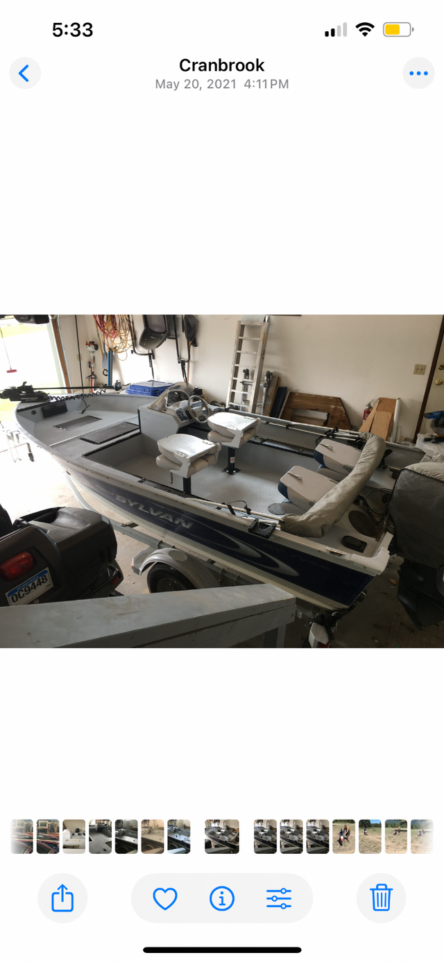 16ft aluminum fishing boat in Powerboats & Motorboats in Cranbrook - Image 7