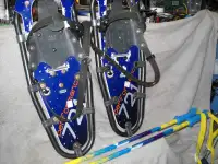 Raquettes a neige GV721 Performance avec batons. Bleues/grises