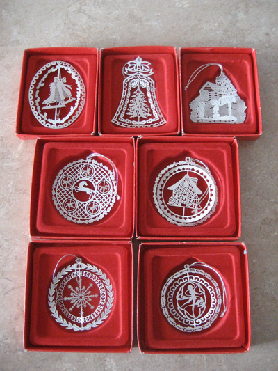 7 Vintage 1970's Russ Christmas Silhouettes, View more