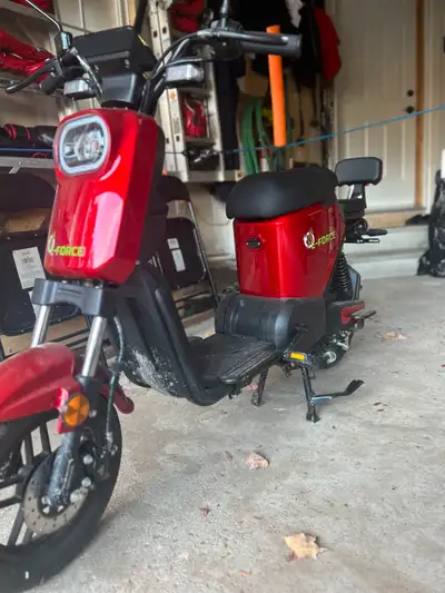 E Force Electric Bike Moped 2 seater scooter, 500W, 48V 20Ah, Remote Start & Key start Electronic sc...