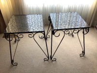 Mosaic glass end or side tables