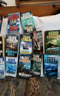 16 Clive Cussler paperback novels