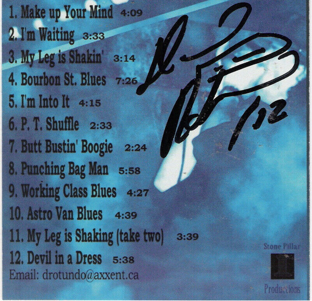 Signed Blues CD lot x 4 - David Rotundo + Wicked Grin + + in Arts & Collectibles in Peterborough - Image 2