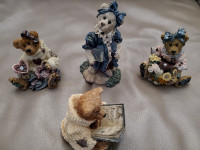 4 FIGURINES NEUVES COLLECTION BOYDS BEARS+FRENDS: $10.00 CHACUNE