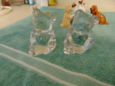 CRYSTAL TEDDY BEAR PAPER WEIGHTS BY PRINCESS HOUSE ( PET  ), View more