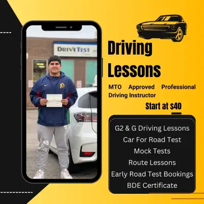 Quality Driving Lessons G2 G, Driving Instructor, Early Roadtest, View more