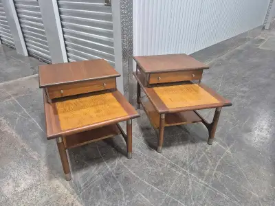 2x Teak MCM Tables, View more